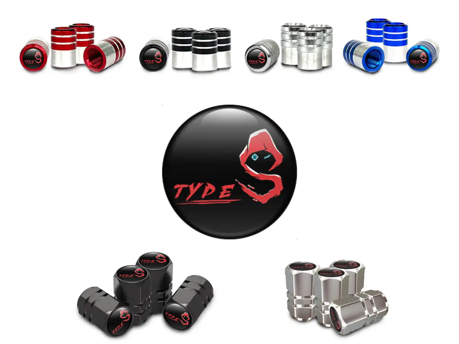 Tire Valve Caps for Bicycle Lavish Trim